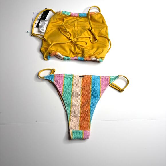 NWT O'Neill Women's Mayan Stripe Bikini Small top Medium Bottom Swimsuit - Picture 5 of 8